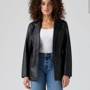 NWT Levi's Black Single Breasted Blazer